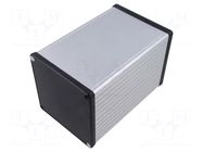 Enclosure: with panel; 1455; X: 104.5mm; Y: 160mm; Z: 104.5mm; grey HAMMOND