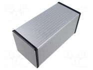 Enclosure: with panel; 1455; X: 104.5mm; Y: 220mm; Z: 104.5mm; grey HAMMOND
