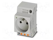 Connector: AC supply; socket; female; 16A; PIN: 3; push-in; grey PHOENIX CONTACT