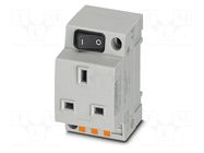 Connector: AC supply; socket; female; 13A; PIN: 3; push-in; 250VAC PHOENIX CONTACT