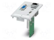 Front plate, 5 Gbps, CAT5e PHOENIX CONTACT