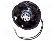 Fan: EC; radial; 230VAC; Ø225x100mm; 810m3/h; ball; 3250rpm; IP54 EBM-PAPST