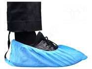 Cleanroom acces: protective cover shoes; 1000pcs; blue; 35g/m2 ANTISTAT