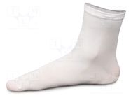 Cleanroom acces: socks; 100pcs; white; cleanroom; 190mm; Size: XL ANTISTAT