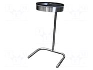 Cleanroom acces: waste bin; stainless steel; Dim: 490x400x800mm ANTISTAT