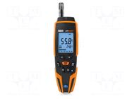 Thermo-hygrometer; LCD; Sampling: 3x/s; -28÷77°C; 0÷100%RH; 8: 1 HT INSTRUMENTS