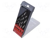 Drill set; for wood; 4mm,5mm,6mm,8mm,10mm; 5pcs. PROLINE