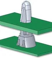 PCB SPACER SUPPORT, NYLON 6.6, 4.8MM