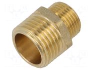 Splice terminal: nipple; male-male,reductive; brass CW617N; BR GEBO