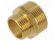 Splice terminal: nipple; male-male,reductive; brass CW617N; BR GEBO