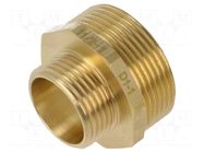 Splice terminal: nipple; male-male,reductive; brass CW617N; BR GEBO