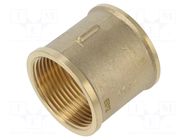 Splice terminal: muff; long,female-female; brass CW617N; BR GEBO