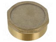Splice terminal: plug; hexagonal; brass CW617N; BR GEBO