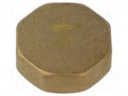 Splice terminal: stopper; hexagonal; brass CW617N; BR GEBO