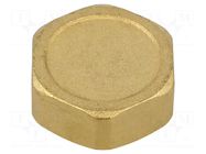 Splice terminal: stopper; hexagonal; brass CW617N; BR GEBO