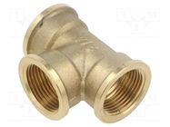 Splice terminal: tee fitting; female-female-female; BR GEBO