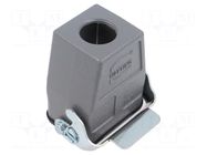 Enclosure for connectors: HDC; IP65; straight; for cable; Han® B HARTING