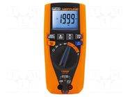 Digital multimeter; LCD; VDC: 0÷999.9V; VAC: 0÷999.9V; True RMS AC HT INSTRUMENTS