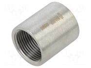 Splice terminal: muff; long,round,female-female; max.10.5bar GEBO