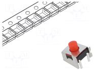 Microswitch TACT; SPST-NO; Pos: 2; 0.05A/12VDC; SMD; none; 2.6N KNITTER-SWITCH