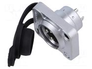 Connector: XLR; socket; male; Z Series; 16A; 50V; PIN: 3; IP65; tinned REAN