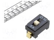 Switch: DIP-SWITCH; Poles number: 1; OFF-ON; 100mA/6VDC; Pos: 2/1 Nidec Copal Electronics