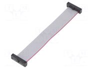 Ribbon cable with IDC connectors; IDC,both sides; 89.91mm SAMTEC
