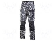 Dungarees; Size: XL; grey-black; with removable legs; 240g/m2 LAHTI PRO