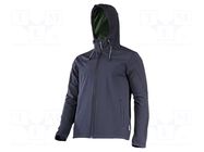 Softshell jacket; Size: S; black; with a hood; 280g/m2 LAHTI PRO