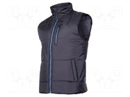 Waistcoat; Size: S; black/blue; without a hood,furlined; 160g/m2 LAHTI PRO