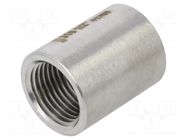 Splice terminal: muff; long,round,female-female; max.10.5bar GEBO