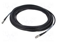 Cable; 9m; Micro BNC male,both sides; black; straight; 0÷40°C; 75Ω 3M