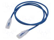 Patch cord; RJ45 plug,both sides; 6; 1m; PVC; -20÷70°C; PFM972 DAHUA