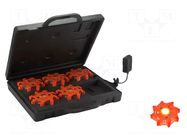 Lamp: warning; IP67; Pulsar Pro; emergency services; H: 24mm; red NightSearcher