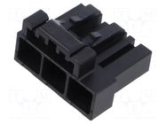 Connector: wire-wire/PCB; plug; female; PIN: 3; DF60; straight HIROSE