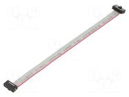 Ribbon cable with IDC connectors; IDC,both sides; 133.35mm SAMTEC