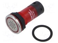 Signaller: sound; 85dB; Illumin: LED; IP67; Ø16mm; max.8mm; plastic ONPOW