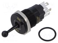 Switch: toggle; Pos: 2; SPDT; ON-ON; 5A/250VAC; -40÷85°C; IP67; brass ONPOW