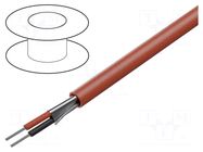 Wire; 1x2x22AWG; stranded; Cu; FEP; red; -20÷150°C; 300V; CPR: Eca BELDEN
