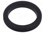 Grommet; Ømount.hole: 50mm; Øhole: 45mm; black; -40÷135°C; UL94HB ESSENTRA