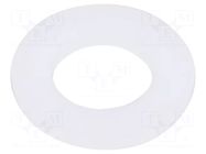 Washer; round; D=22mm; h=2mm; polyamide; natural ESSENTRA