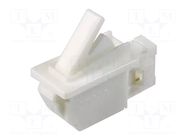 Switch: door; Pos: 2; SPST-NC; 0.5A/250VAC; white; on panel; D3D OMRON Electronic Components