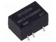 Converter: DC/DC; 1W; Uin: 10.8÷13.2VDC; Uout: 12VDC; Iin: 99mA; SMD AIMTEC