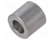 Spacer sleeve; 9mm; cylindrical; stainless steel; Out.diam: 10mm DREMEC