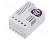 Sensor: hygrostat; 65÷65%RH; Usup: 120VAC; OUT: SPDT; 0÷60°C; IP20 STEGO