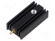 Heatsink: extruded; U; TO220; black; L: 25mm; W: 12.6mm; H: 6.5mm FISCHER ELEKTRONIK