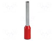 Tip: bootlace ferrule; insulated; copper; 1mm2; Bit len: 12mm; red PHOENIX CONTACT