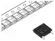 Bridge rectifier: single-phase; Urmax: 200V; If: 1A; Ifsm: 30A; ABS TAIWAN SEMICONDUCTOR