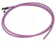 Cable: for sensors/automation; M12; PIN: 5; shielded,angled; 2m BINDER