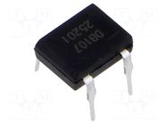 Bridge rectifier: single-phase; Urmax: 1kV; If: 1A; Ifsm: 45A; DB-M SMC DIODE SOLUTIONS